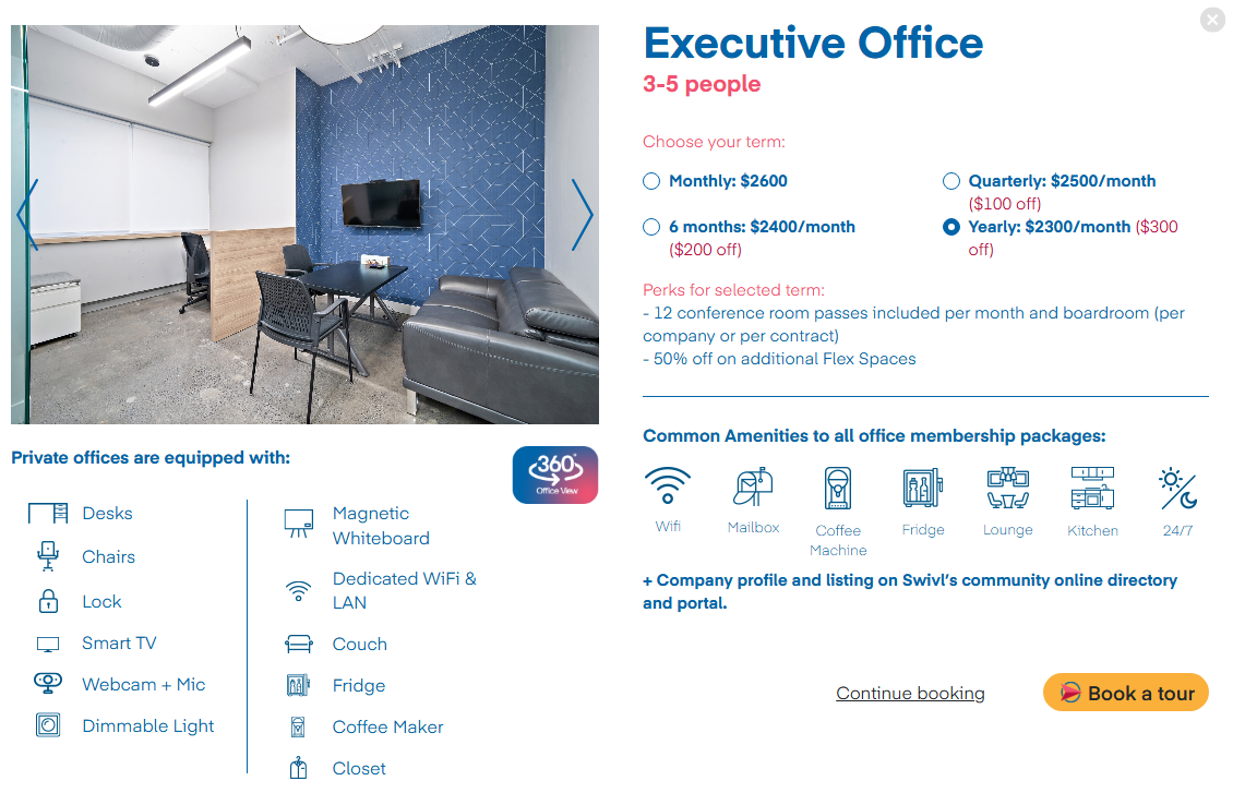 Executive Office at Swivl Queen Mary