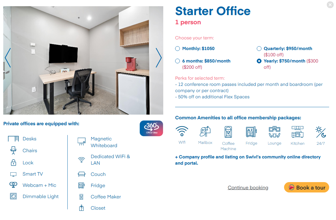 Starter Office at Swivl Queen Mary