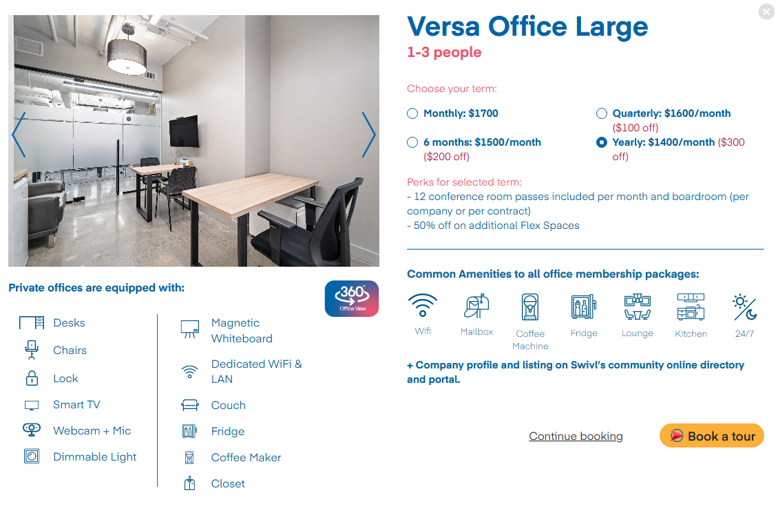 Versa Office Large at Swivl Queen Mary