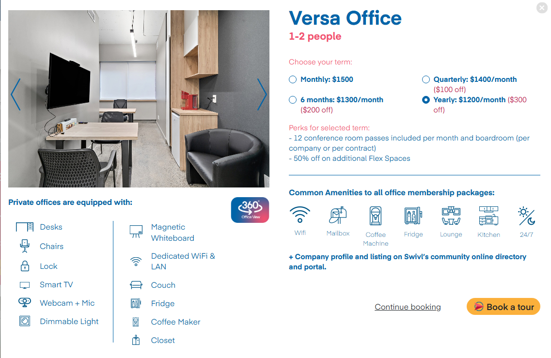 Versa Office at Swivl Queen Mary